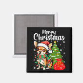 Prettig kerstfeest Chihuahua Magneet (Voorkant / Achterkant)