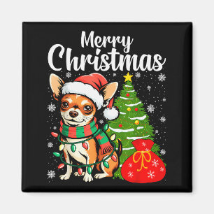 Prettig kerstfeest Chihuahua Magneet