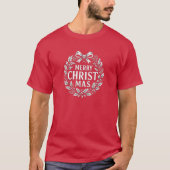 Prettig KERstfeest - Christelijk T-shirt (Voorkant)