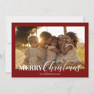 Prettig kerstfeest christelijke feestdag fotokaart feestdagenkaart