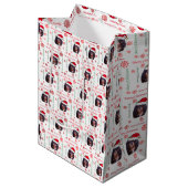 Prettig kerstfeest CKCS Kerstman Cadeautas (Voorkant Gekanteld)