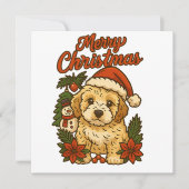 Prettig kerstfeest Cockapoo ontwerp (Voorkant)