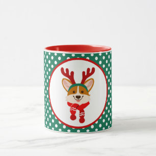 Prettig kerstfeest Corgi-hond mok