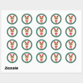 Prettig kerstfeest Corgi hond sticker (Vel)