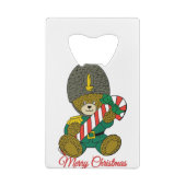Prettig kerstfeest creditkaart flessenopener (Achterkant)