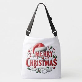 Prettig kerstfeest crossbody tas