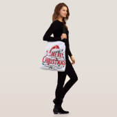 Prettig kerstfeest crossbody tas (Op model)