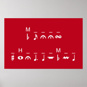 Prettig kerstfeest cryptogram poster