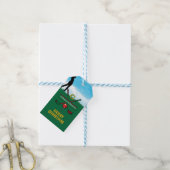 Prettig kerstfeest Custom Golf Vakantie Design Cadeaulabel (Met Touw)
