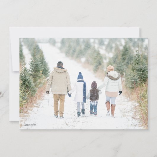 Prettig kerstfeest Cute Doodle Vakantie Feestdagenkaart (Achterkant)