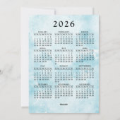 Prettig kerstfeest Cute pinguïn schaatsers Roze Feestdagenkaart (Achterkant)