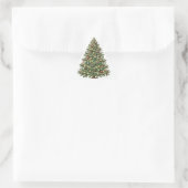Prettig kerstfeest dag sticker (Tas)
