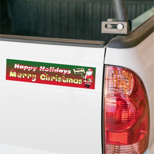 Prettig kerstfeest - Dat is beter - bumpersticker (Op Truck)