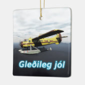 Prettig kerstfeest - de Havilland DH3-C Otter Keramisch Ornament (Links)