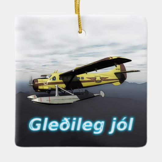 Prettig kerstfeest - de Havilland DH3-C Otter Keramisch Ornament (Voorkant)