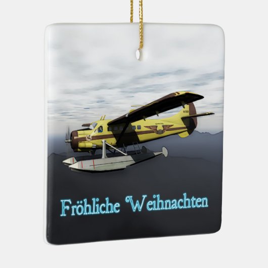 Prettig kerstfeest - de Havilland DH3-C Otter Keramisch Ornament (Rechts)