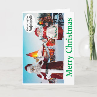 Prettig kerstfeest. De heer en mevrouw KAT klauwe Kaart
