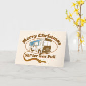 Prettig kerstfeest, de stortbak zat vol! kaart (Gele Bloem)