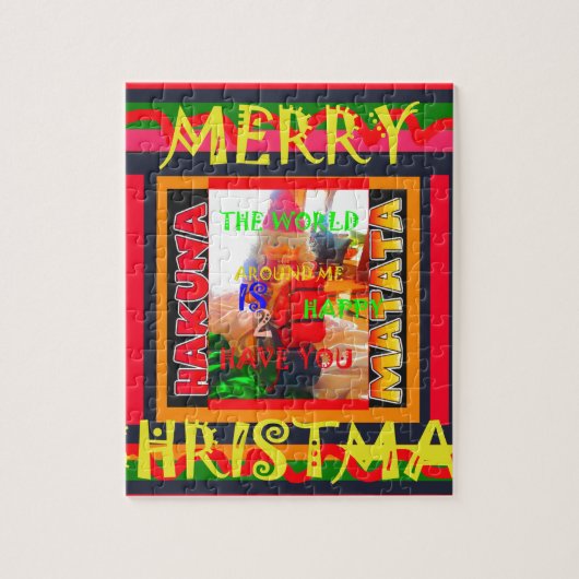 Prettig kerstfeest De wereld om me heen is blij da Legpuzzel (Verticaal)