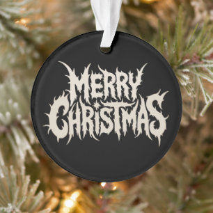 Prettig kerstfeest Death Black Metal Goth Muziek X Ornament