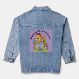 Prettig kerstfeest denim jacket