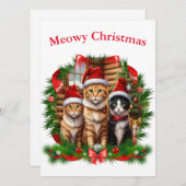 Prettig kerstfeest Dieren Feestdagenkaart (Voorkant / Achterkant)