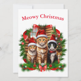 Prettig kerstfeest Dieren Feestdagenkaart