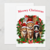 Prettig kerstfeest Dieren Feestdagenkaart (Voorkant / Achterkant)