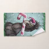 Prettig kerstfeest Dinosaurus Bad Handdoek (Handdoek)