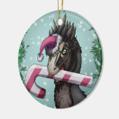 Prettig kerstfeest Dinosaurus  Keramisch Ornament (Links)