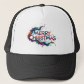 PRETTIG KERSTFEest DOUANE SCHUIMTRUCKERHOED Trucker Pet (Voorkant)