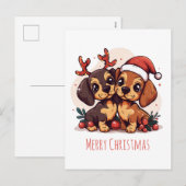 Prettig kerstfeest Doxherders Feestdagenkaart (Voorkant / Achterkant)