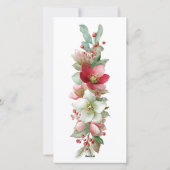 Prettig kerstfeest Drie foto's Vakantie Feestdagenkaart (Achterkant)