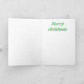 Prettig kerstfeest drieling bedankkaart (Binnen)
