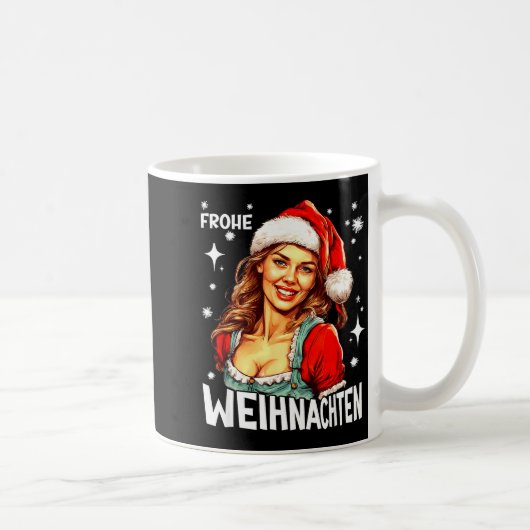 Prettig kerstfeest Duits Kerstmis Koffiemok (Rechts)