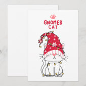 Prettig kerstfeest Dwerg Kat Feestdagenkaart (Voorkant / Achterkant)