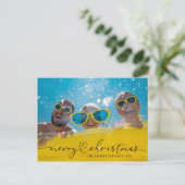 Prettig kerstfeest één foto briefkaart (Staand voorkant)