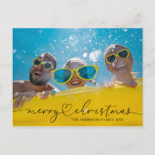 Prettig kerstfeest één foto briefkaart (Voorkant)