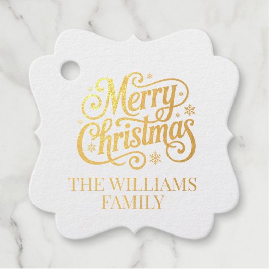 Prettig kerstfeest eenvoudig script retouradres  bedankjes labels (Voorkant)