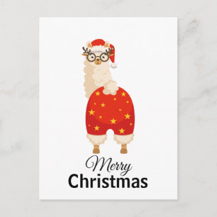 Prettig kerstfeest Eenvoudige Cute Cartoon Kerstma Briefkaart