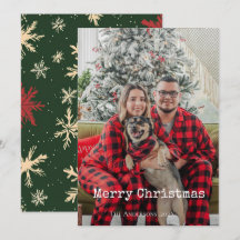Prettig kerstfeest eenvoudige foto familie Vakanti