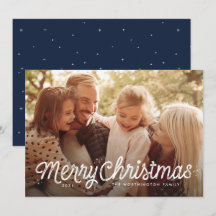 Prettig kerstfeest, eenvoudige fotokaart