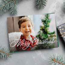 Prettig kerstfeest eenvoudige klassieke script twe