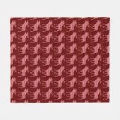 PRETTIG KERSTFEEST ELAND  FLEECE DEKEN (Voorkant (Horizontaal))