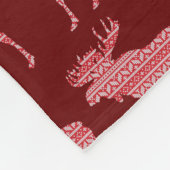 PRETTIG KERSTFEEST ELAND  FLEECE DEKEN (Hoek)