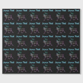 Prettig Kerstfeest - Electric Caribou Cadeaupapier (Vlak)