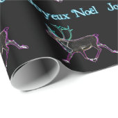 Prettig Kerstfeest - Electric Caribou Cadeaupapier (Rol Hoek)
