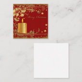 Prettig kerstfeest elegante briefkaart (Voorkant / Achterkant)