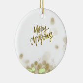 Prettig Kerstfeest - Elegante Keramische Kerstbal Keramisch Ornament (Rechts)