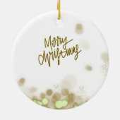 Prettig Kerstfeest - Elegante Keramische Kerstbal Keramisch Ornament (Achterkant)